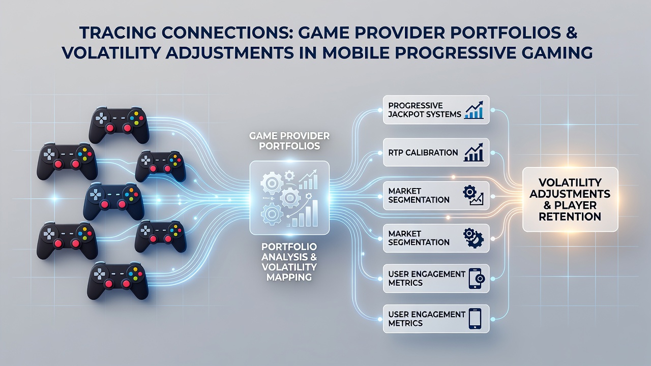 Darstellung von Volatilitätsanpassungen und Portfolioverbindungen in progressiven mobilen Slots